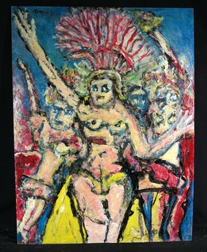 Pieter Haan - Acryl op karton, Zonder titel (Groot) kopen? Bied vanaf 1!