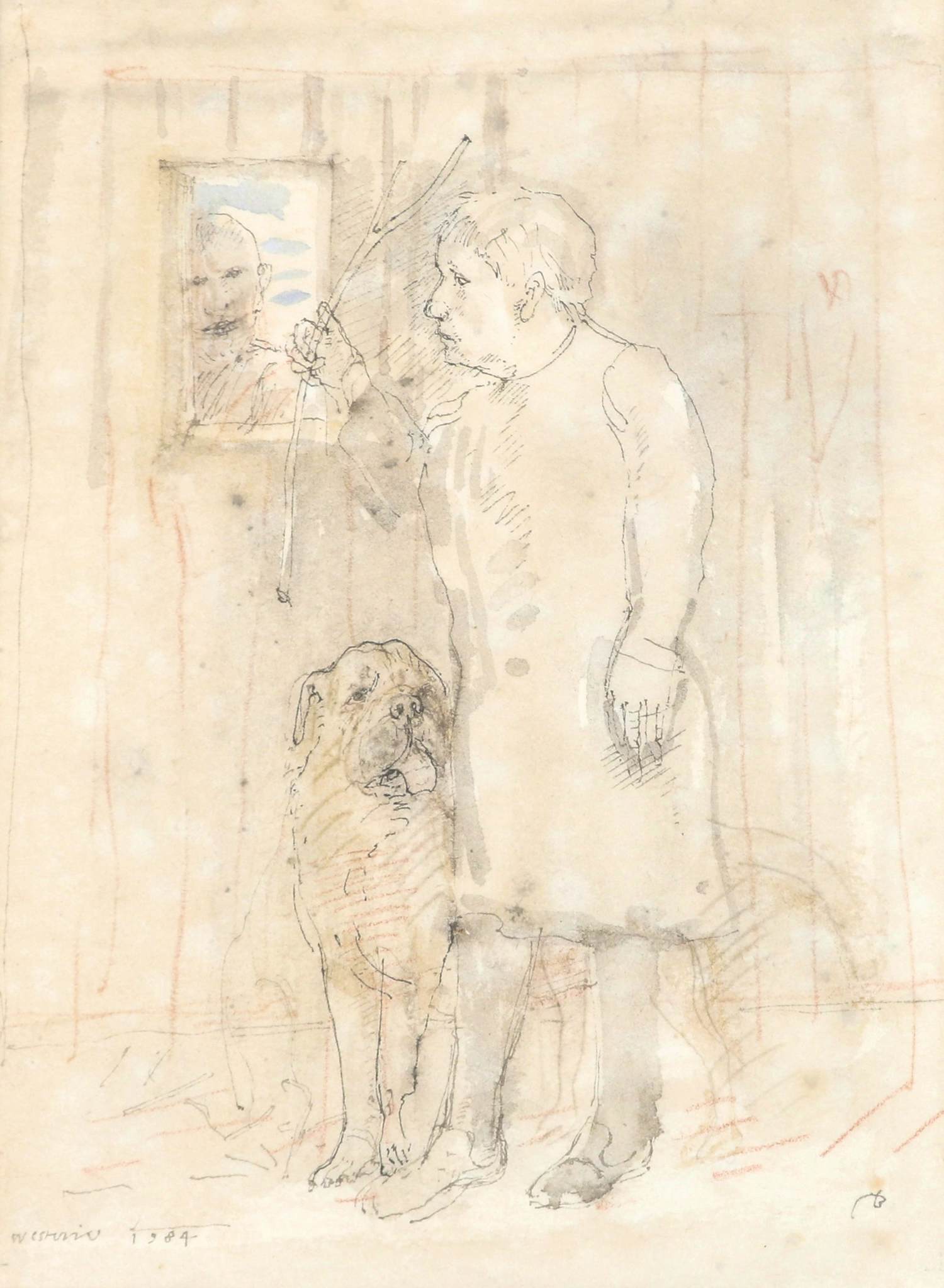 Co Westerik - Vrouw met Hond. kopen? Bied vanaf 850!