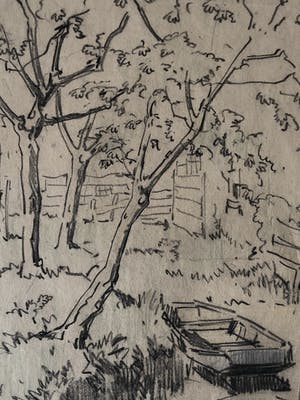 Henk Bellaard - Landschap met bootje kopen? Bied vanaf 45!