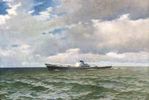 Anthonie Pieter Schotel - B9400 - Schip op zee verkocht voor € 900!