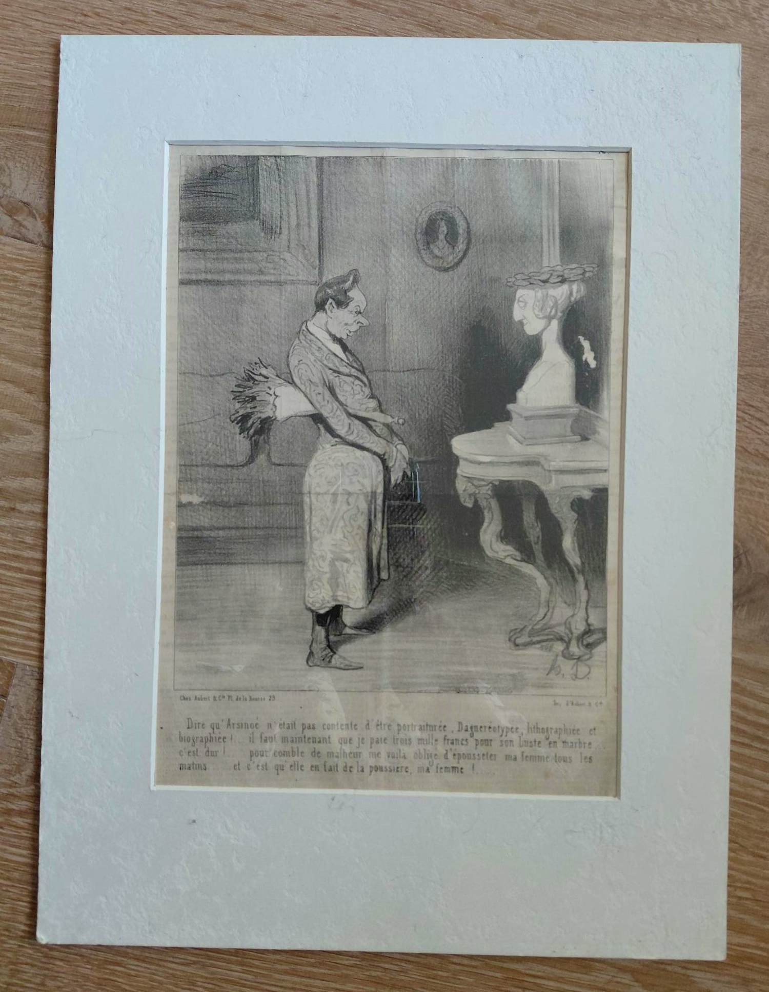 Honore Daumier - Dire qu'Arsinoé n'etait pas contente d'etre portraiturée verkocht voor € 25!