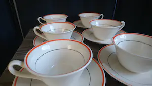 Firma Regout & Co - Zes Art-Deco kop/schotels Petrus Regout & Co Maastricht kopen? Bied vanaf 1!