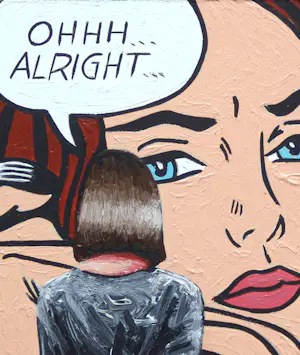 Gerard Boersma - Ohh Alright (Vrouw kijkend naar schilderij van Roy Lichtenstein) kopen? Bied vanaf 75!