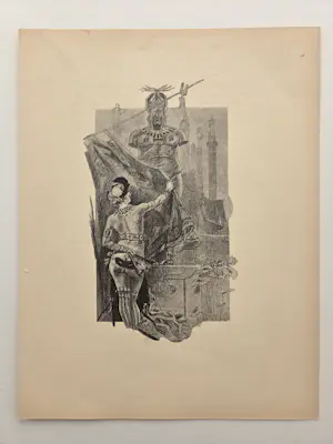 Felicien Rops - Fantasie. Erotische voorstelling. Naakt. kopen? Bied vanaf 59!