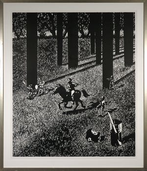Maries Hendriks - Houtgravure, Private 3 - Ingelijst (Zeer Groot) kopen? Bied vanaf 100!