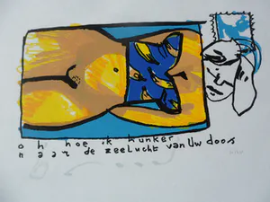 Herman Brood - Zeefdruk, "de zeelucht van Uw doos" kopen? Bied vanaf 225!