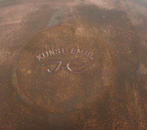 Curiosa - Modernistische koperen Kunst Emaille schaal - JE Kunst Email kopen? Bied vanaf 1!