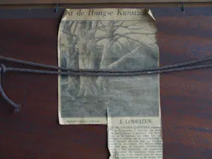 Jo Lodeizen - Olieverf op paneel, Stilleven met boeken en zandloper – 1931 kopen? Bied vanaf 1!