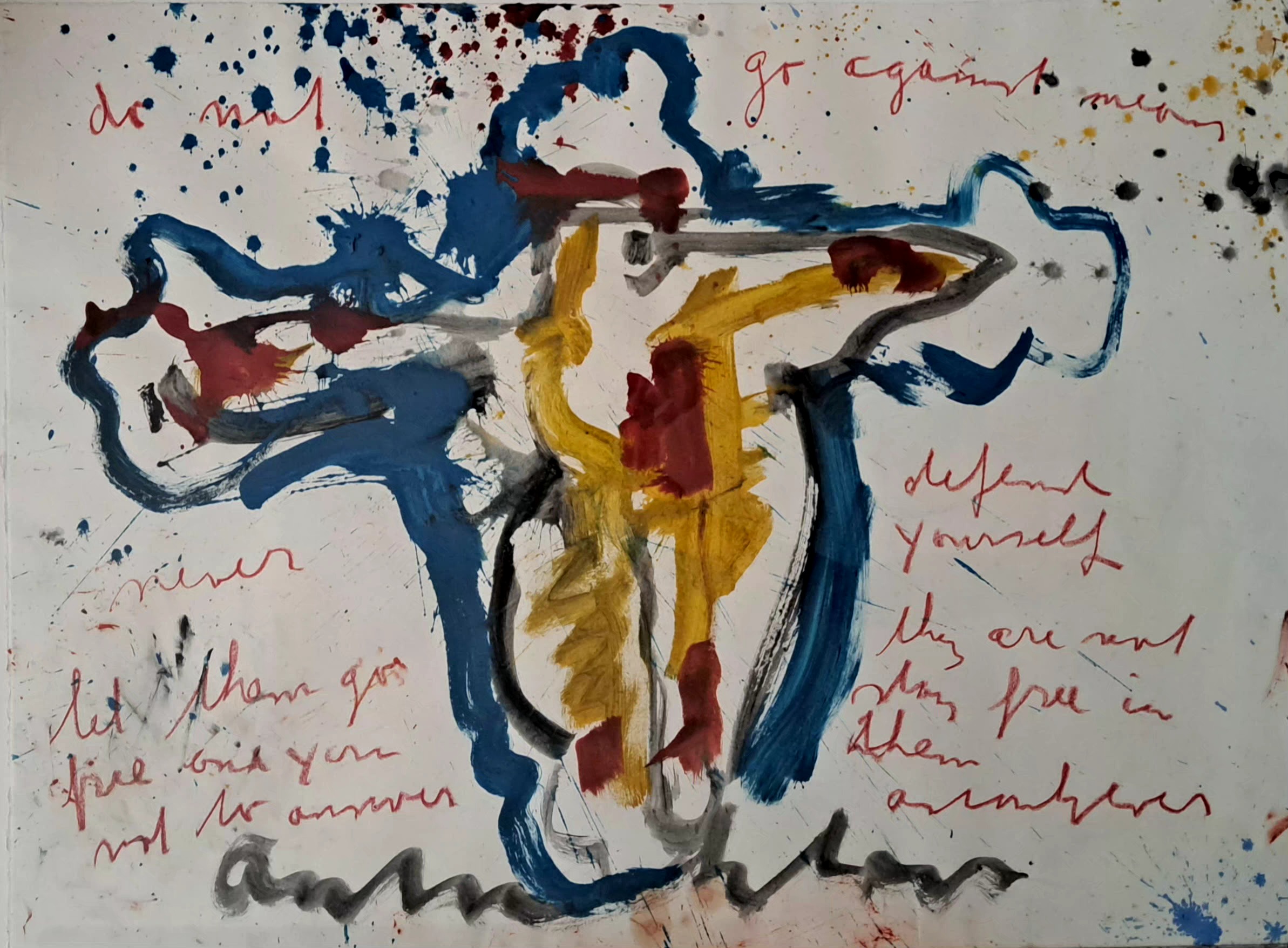 Buy Anton Heyboer - CRUCIFIXION (Groot origineel werk)? Bid from 450!