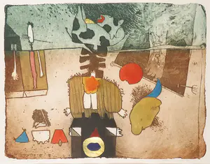 Michel van Overbeeke - Kleurenets, Different Houses II - Ingelijst kopen? Bied vanaf 50!