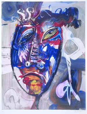 Jan te Wierik - Zeefdruk, Zonder titel verkocht voor € 50!