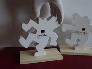 Keith Haring - Dancing Dogs boekensteunen / decoratief object (set) kopen? Bied vanaf 50!