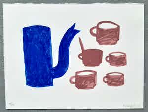 Klaas Gubbels - koffiekan kopjes suikerpot. Kleine oplage verkocht voor € 255!