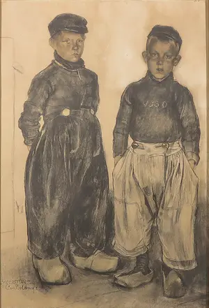 Cees Bolding - Litho, Volendam - Ingelijst kopen? Bied vanaf 1!