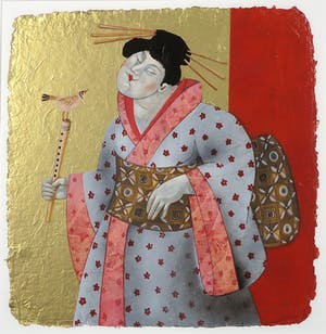 Ada Breedveld - Zeefdruk, Femmes Japonnais IV- Ingelijst kopen? Bied vanaf 50!