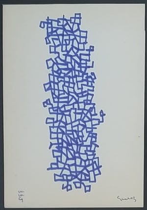 Siep van den Berg - Cumulus in blauwe inkt - zeldzaam! kopen? Bied vanaf 225!