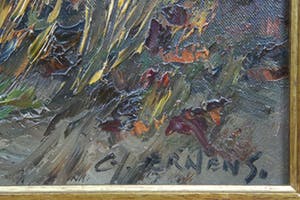 Gerardus Johannes Ernens - olieverf op doek - zeegezicht met meeuwen kopen? Bied vanaf 160!