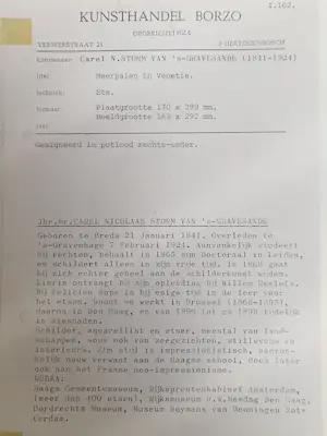 Carel Nicolaas Storm van 's-Gravesande - Meerpalen bij Venetië kopen? Bied vanaf 50!