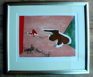 Constant - ingelijste litho: 2 dieren - 1965 kopen? Bied vanaf 395!