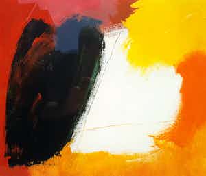 Eugene Brands - Abstracte compositie, zeefdruk (mooi ingelijst) verkocht voor € 175!