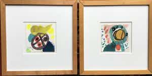 Jurjen de Haan - 2 originele werken , gesigneerd en ingelijst verkocht voor € 80!