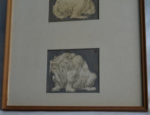 Klaas Pijlman - 3 Tekeningen , Fantasiedieren – gesigneerd & ingelijst - 1972 kopen? Bied vanaf 10!