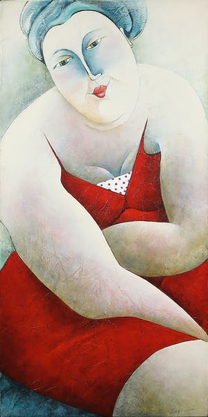 Carla Raadsveld - Acryl op Doek, Dreaming, (Groot) kopen? Bied vanaf 30!