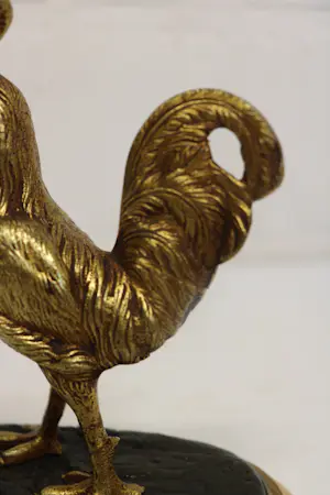 Niet of onleesbaar gesigneerd - fosfor brons haan kopen? Bied vanaf 1!