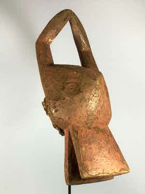 Mambila - 200430 - Rare & Old Tribal used African headdress Mambila mask - Cameroon. verkocht voor € 45!