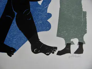 Helmut Andreas Paul Grieshaber - " ENGEL der PSYCHIATRIE " 7 HOLZSCHNITTE kopen? Bied vanaf 200!