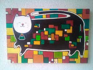 Niet of onleesbaar gesigneerd - Poezelig verkocht voor € 1!