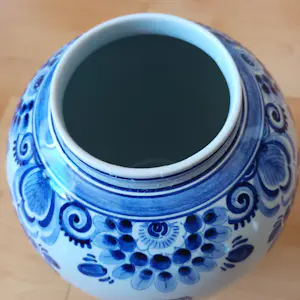 Heinen Delfts Blauw - dekselvaas/gemberpot 't Hooge Huys 1966 kopen? Bied vanaf 35!