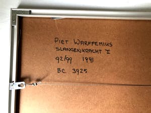 Piet Warffemius - Slangekracht - Zeefdruk, Fraai Ingelijst kopen? Bied vanaf 80!