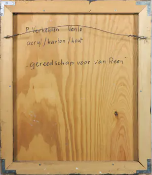 Peter Verheijden - Acryl op karton en hout, Gereedschap voor van Reen - Ingelijst kopen? Bied vanaf 200!