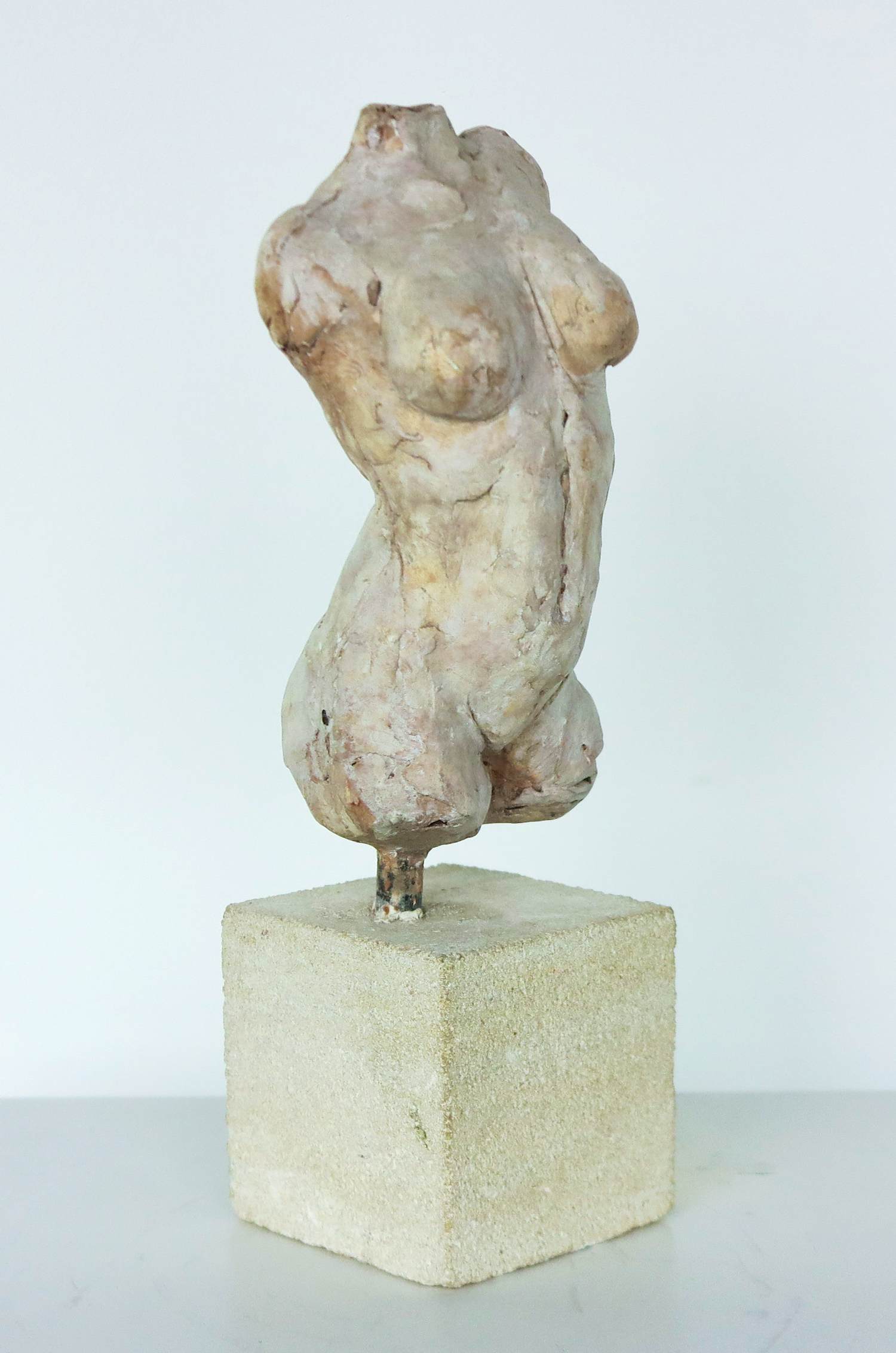 Ruudt Wackers - Aardewerk, Beeld van vrouwelijke torso verkocht voor € 150!