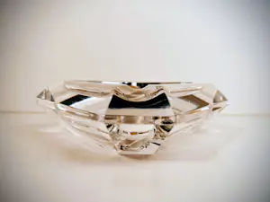 Val-Saint-Lambert - Sieradenschaaltje/asbak van kristal in mid-century stijl. kopen? Bied vanaf 39!