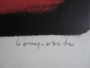 Wim Motz - Litho "Compositie" kopen? Bied vanaf 45!