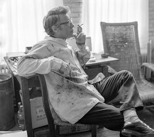 Nico Molenkamp - Giraffe overdag, zeefdruk (mooi ingelijst, groot!) kopen? Bied vanaf 350!