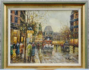 Francois Furet - Scène de rue à Paris kopen? Bied vanaf 50!