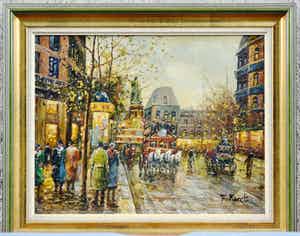 Francois Furet - Scène de rue à Paris verkocht voor € 50!