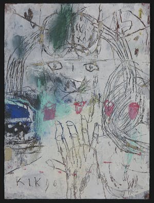 Rik van Iersel - Gemengde techniek op karton, Zonder titel kopen? Bied vanaf 100!