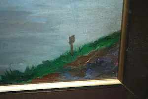 Jan Visser - olieverfschilderij: bollenveld aan de Ringvaart kopen? Bied vanaf 250!