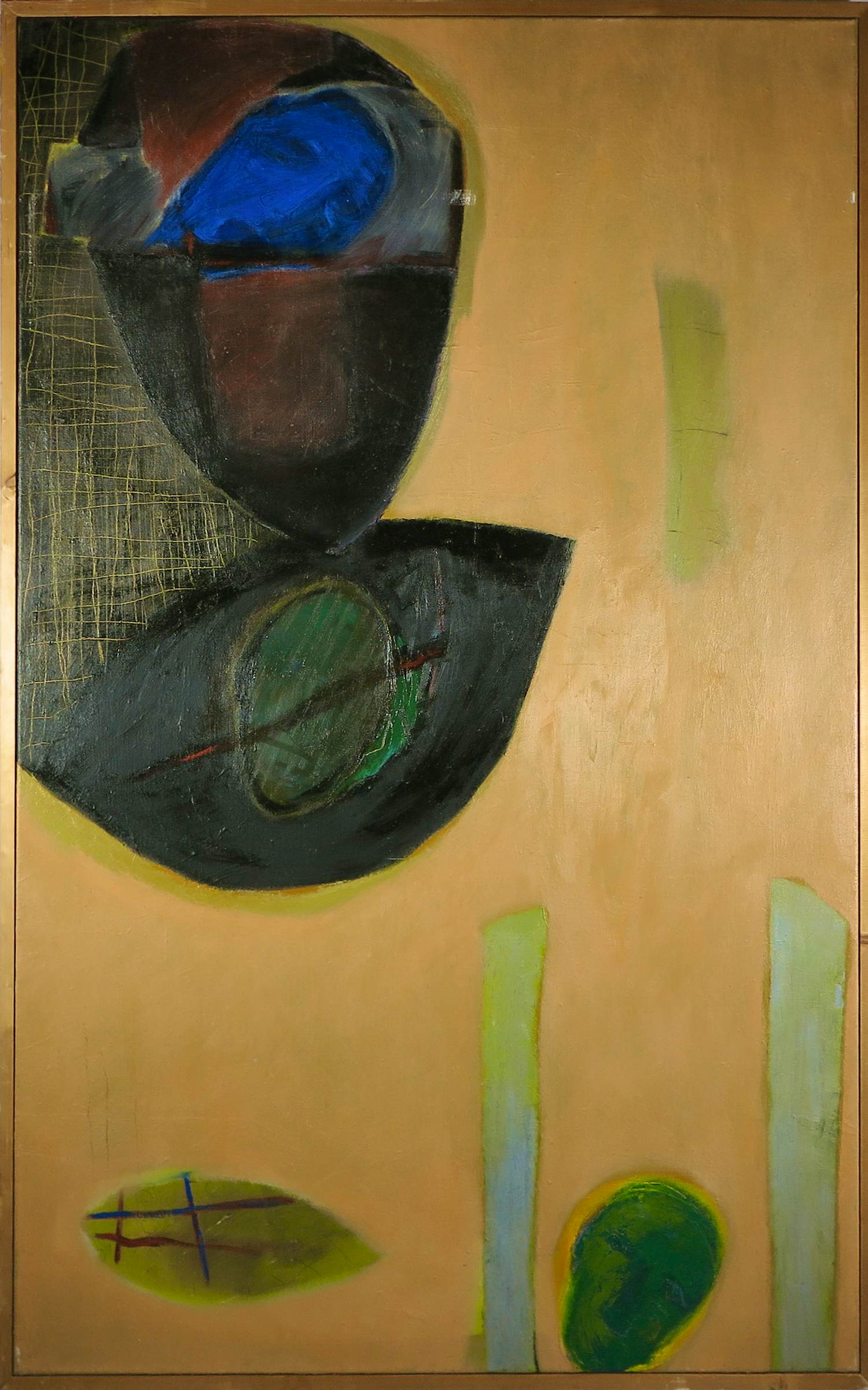 Stavros Kotsiréas - Olieverf op doek, Elk gevoel heeft z'n eigen moment - Ingelijst verkocht voor € 200!