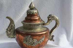 Niet of onleesbaar gesigneerd - Prachtge Oude Indiaanse Theepot (Eind 19e eeuw) kopen? Bied vanaf 1!