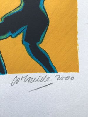 Corneille - Euro 2000 - Litho met bladgoud - ea exemplaar kopen? Bied vanaf 175!