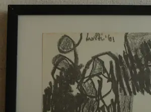 Lotti van der Gaag - Ingelijste litho + catalogus Stedelijk Museum Amsterdam – 1962 kopen? Bied vanaf 20!