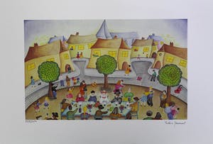 Valerie Hermant - Handgesigneerde lithografie: The Wedding kopen? Bied vanaf 29!