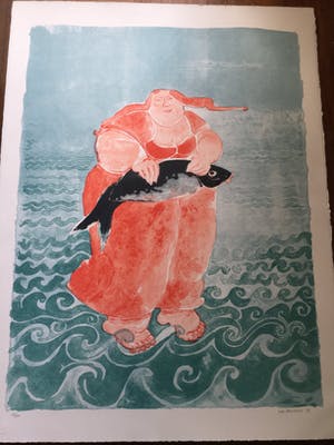 Ada Breedveld - Vrouw met Vis , 17/100. (laatste exemplaar !) kopen? Bied vanaf 50!