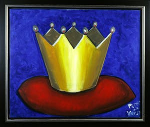 Peter van der Vorst - Acryl op doek, Kroon - Ingelijst (Groot) kopen? Bied vanaf 1!