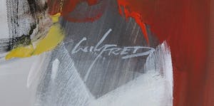 Wilfred Lang - Acryl op doek, Zonder titel (Groot) kopen? Bied vanaf 1!